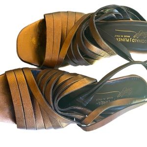 Donald J Pliner heel, Bronze color, size 8M, Good condition, In Box
